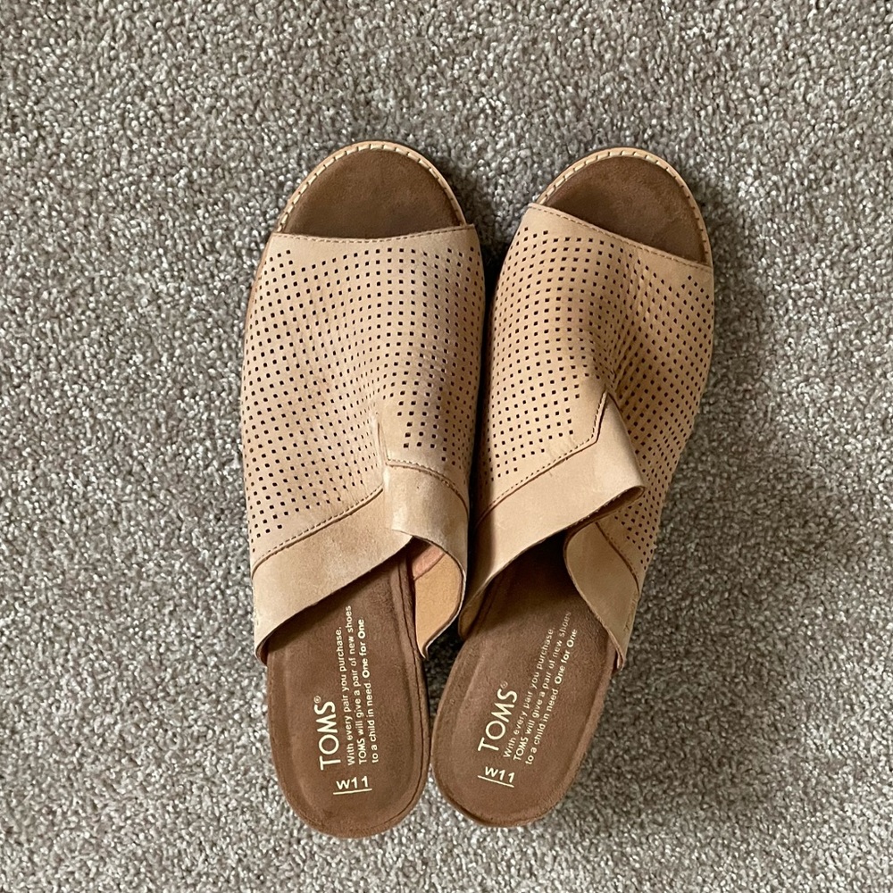 Light Pink TOMS Heels.